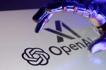 Ilustra��o com logos de Open AI e xAI� 12/9/2025 REUTERS/Dado Ruvic
