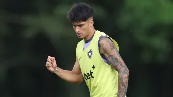 Joaqu�n Correa, jogador do Botafogo, em treinamento� Vitor Silva/Botafogo