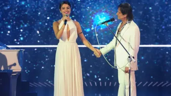 Sophie Charlotte e Roberto Carlos gravaram tema de Gerluce em 