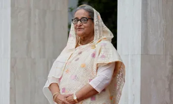 A ex-primeira-ministra de Bangladesh, Sheikh Hasina