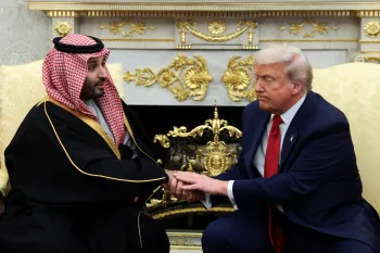 Trump se re�ne com pr�ncipe herdeiro da Ar�bia Saudita na Casa Branca18/11/2025REUTERS/Evelyn Hockstein� Reuters