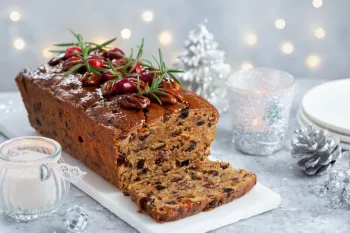 Bolo de Natal com frutas