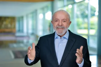 Presidente Lula durante pronunciamento � na��o