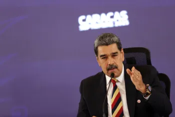 Presidente da Venezuela Nicol�s Maduro recebe solidariedade dos copresidentes Daniel Ortega e Rosario Murillo