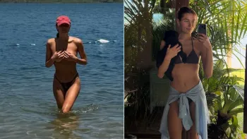 Sasha Meneghel fazendo topless  Reprodu��o/Instagram
