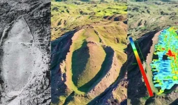 Forma��o Durupinar, na Turquia: abrigo da b�blica Arca de No�? Foto: Reprodu��o