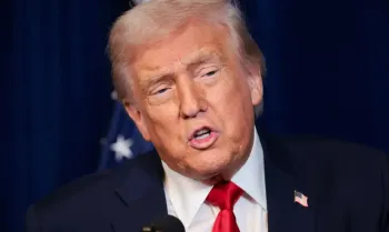 U.S. President Donald Trump speaks during a press conference with Israeli Prime Minister Benjamin Netanyahu (not pictured) after meeting at Trump?s Mar-a-Lago club in Palm Beach, Florida, U.S., December 29, 2025. REUTERS/Jonathan Ernst