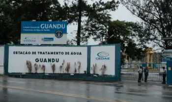 Fachada da Esta��o de Tratamento de �gua Guandu, em Nova Igua�u, na Baixada Fluminense. � Tomaz Silva/Ag�ncia Brasil