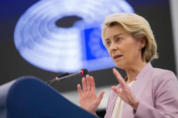 Ursula von der Leyen, presidente da Comiss�o Europeia Foto: Jean-Christophe Verhaegen/AFP