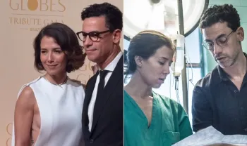 Marjorie Estiano posa com namorado m�dico, M�rcio Maranh�o: casal se conheceu nos bastidores de s�rie Foto: Reprodu��o/Instagram e Maur�cio Fidalgo/TV Globo/Divulga��o