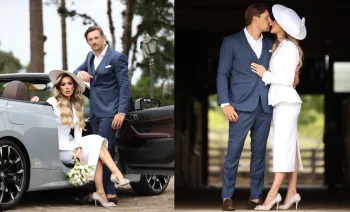 Diego Wantowsky e Duda Magalh�es se casam em haras em SC Foto: Renan Munhoz/ reprodu��o/ instagram