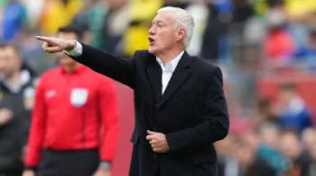 Didier Deschamps durante a vit�ria da Fran�a sobre o Brasil� Michael Owens/Getty Images