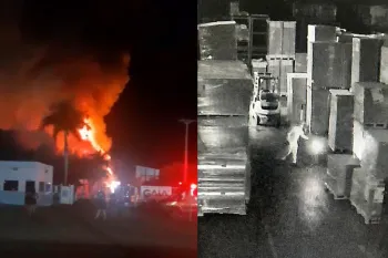 Incendi�rio preso pro colocar fogo em empresa privada confessa autoria do crime. (Foto: Reprodu��o)