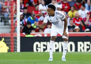 �der Milit�o comemora gol pelo Real Madrid contra o Mallorca, em seu retorno ap�s les�o Foto: Jaime Reina / AFP