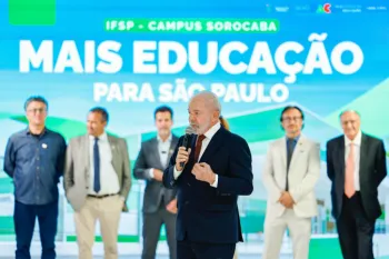 Lula durante visita ao novo pr�dio do Campus Sorocaba do Instituto Federal de S�o Paulo (IFSP) 10.04.2026 Presidente da Rep�blica, Luiz In�cio Lula da Silva, durante visita ao novo pr�dio do Campus Sorocaba do Instituto Federal de S�o Paulo (IFSP), na Avenida Doutor Jos� Bella Netto, Sorocaba - SP