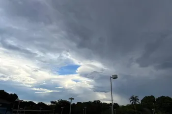 Ciclone altera temperatura em MS (Foto: Ana Karla Flores)
