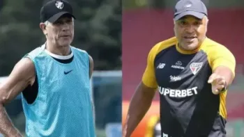 Renato Ga�cho e Roger Machado se enfrentam neste s�bado (18)� Matheus Lima/Vasco e �rico Leonan/S�o Paulo FC
