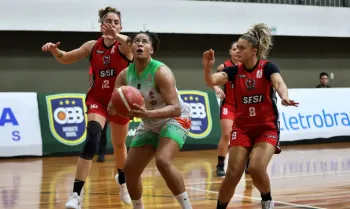 Campinas (SP), 07/06/2025 - Lance dee jogo entre Unimed e Sesi, realizado no T�nis Clube de Campinas, pela Liga de Basquete Feminino. Foto: Giuliano Abrah�o/LBF