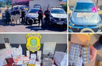 PRF apreende anabolizantes e eletr�nicos contrabandeados em MT