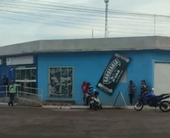 Barbearia onde ocorreu o crime