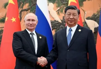Vladimir Putin e Xi Jinping em Pequim 18/10/2023 Sputnik/Sergei Guneev/Pool via REUTERS