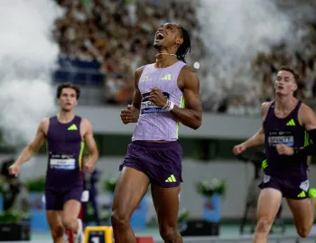Brasileiro Alison dos Santos, o Piu, vence etapa da Diamond League em Xangai Foto: Divulga��o / @ShanghaiDiamondLeague