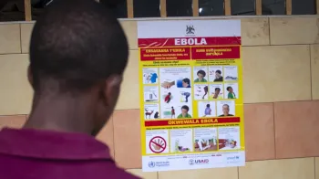 Imagem ilustrativa sobre o surto de Ebola