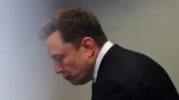 Elon Musk em um tribunal na Calif�rnia