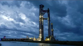 Tempestade se aproxima do foguete Starship da SpaceX no Texas, EUA