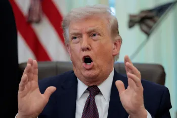 Presidente dos EUA, Donald Trump, na Casa Branca em 31 de mar�o de 2026. REUTERS/Evan Vucci