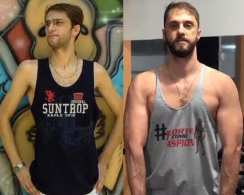 Namorado de Miguel Falabella, Alexandre Altoe mostra evolu��o corporal Foto: Reprodu��o/Instagram