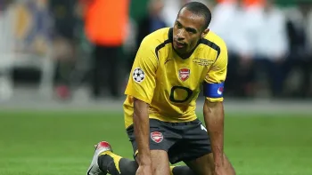 Thierry Henry, atacante do Arsenal na final da Champions League de 2005-06 liewig christian/Corbis via Getty Images