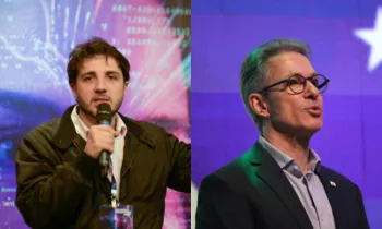 Pr�-candidatos � Presid�ncia da Rep�blica Renan Santos (Miss�o) e Romeu Zema (Novo)