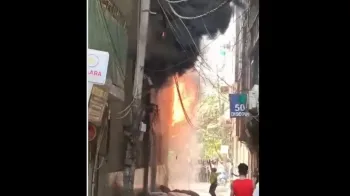 Inc�ndio em restaurante em Nova D�lhi