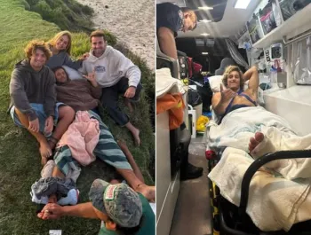 Alejo Santi�aque ferido em ataque de tubar�o na Austr�lia Foto: Reprodu��o/Facebook