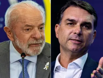 Lula e Fl�vio Bolsonaro