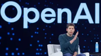 Sam Altman, executivo-chefe da OpenAI, em evento p�blico