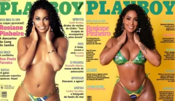 Rosiane Pinheiro recria capa da Playboy