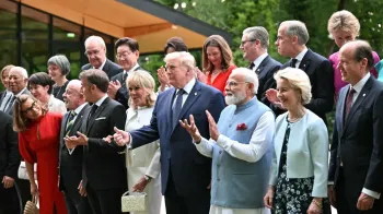 Lula durante discurso no G7