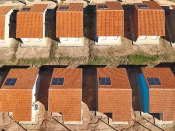A ado��o de tecnologias voltadas � efici�ncia energ�tica e h�drica faz parte das diretrizes da CDHU para os empreendimentos habitacionais. Cr�dito: Divulga��o CDHU