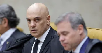 O ministro Alexandre de Moraes durante sess�o plen�ria do STF. Rosinei Coutinho/STF