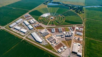 Projeto arquitet�nico da Cidade do Agro: uma estrutura de 800 hectares em Cap�o do Le�o (RS), que servir� como hub de inova��o, esta��o de pesquisa e espa�o de integra��o de produtores, empresas, universidades e institui��es.
