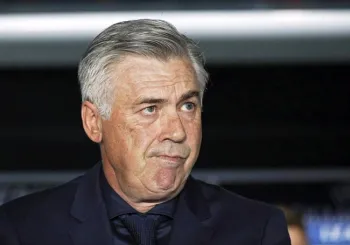 Carlo Ancelotti, t�cnico da Sele��o Brasileira. Segundo ele, o foco est� no jogo contra a Esc�cia. (Foto: Yoan Valat / EFE)