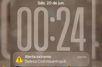 Sistema de alerta da Defesa Civil