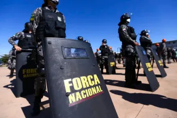 Militares da For�a Nacional de Seguran�a P�blica. (Foto: Marcelo Camargo/Ag�ncia Brasil)