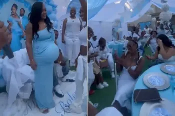 Tajahnae Pledger usou barriga falsa em ch� de beb� Foto: Reprodu��o/TikTok