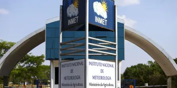 Fachada do Instituto Nacional de Meteorologia (Inmet), em Bras�lia.