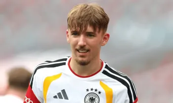 Jogador do Bayern de Munique e da Alemanha Lennart Karl - ALEXANDER HASSENSTEIN / GETTY IMAGES NORTH AMERICA / GETTY IMAGES VIA AFP