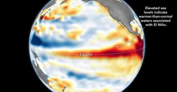 Mapa capturado por sat�lite pelo Observat�rio da Terra da NASA/Lauren Dauphin