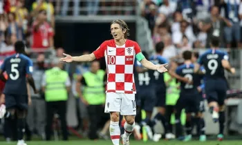 Jogador Luka Modri? da Sele��o da Cro�cia